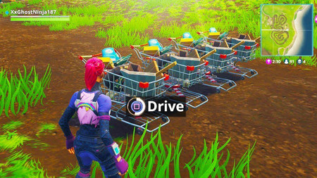 Fortnite - где найти тележки из супермаркета