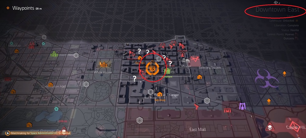 Интерактивная карта the division 2 на русском