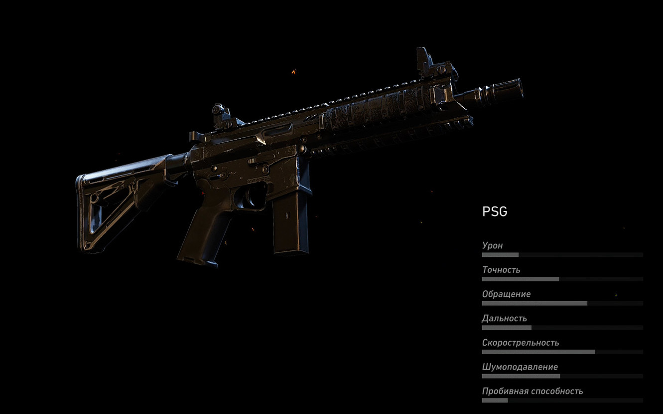 PSG (Пистолет-пулемет) в Ghost Recon: Widlands