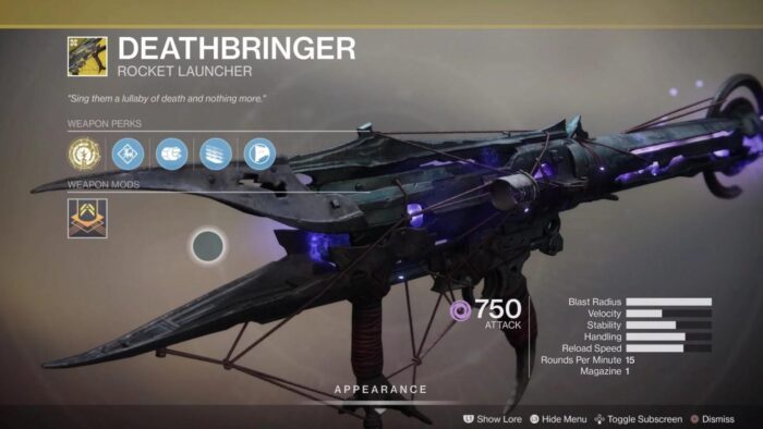 Destiny 2 - как получить ракетницу Приносящая смерть