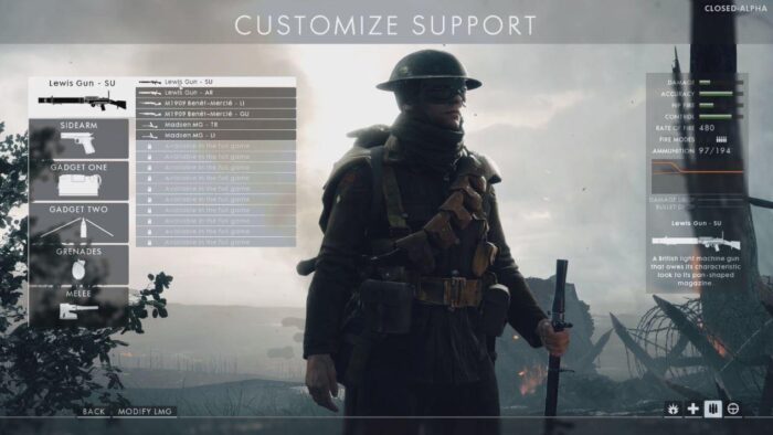 Гайд Battlefield 1. Класс Поддержки