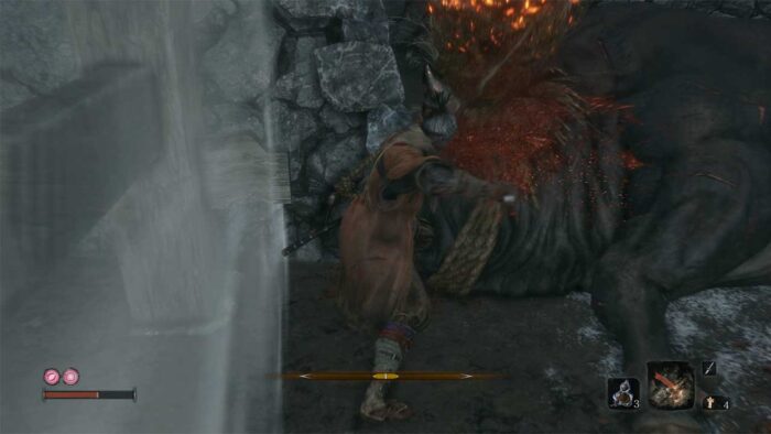 Sekiro: Shadows Die Twice - как убить Пылающего быка