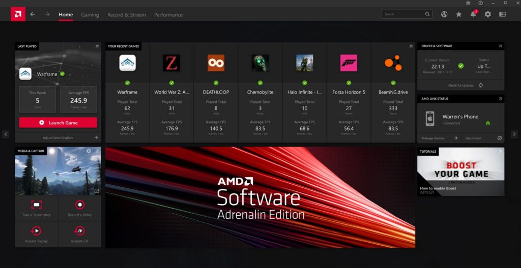 Radeon Software: Adrenalin Edition