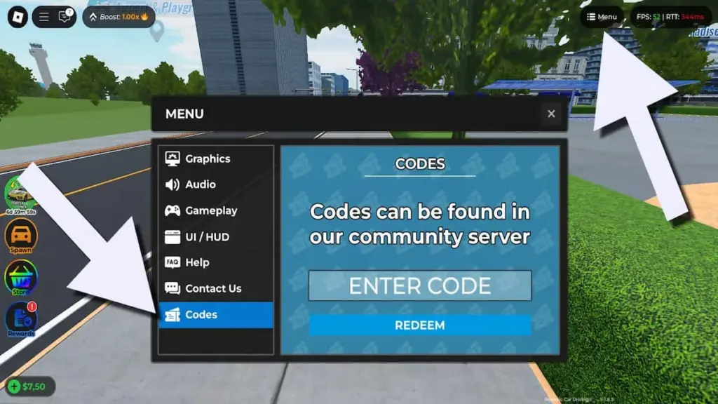 Реалистичное вождение - рабочие коды