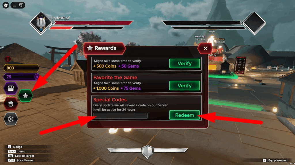 Поля для дуэлей - рабочие коды