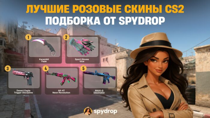 Лучшие розовые скины CS2: подборка от SpyDrop